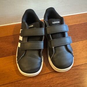 Adidas Kids Black and White Sneakers